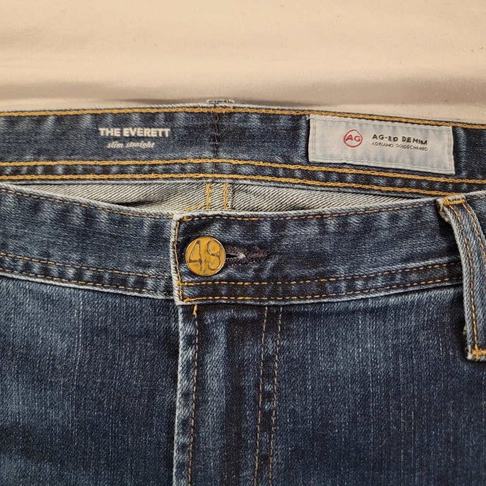 Adriano Goldschmied AG Jeans Mens 38x32 The Everett Slim Straight Denim Pants